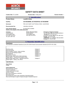 Lead(II) nitrate - Fisher Scientific