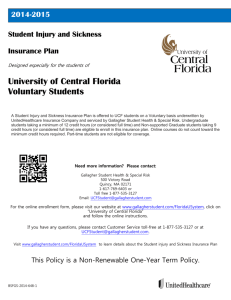 University of Central Florida Voluntary Students