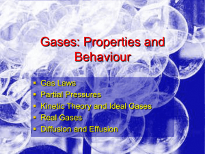 Gases: Properties and Behaviour