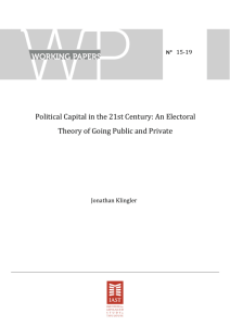 Political Capital in the 21st Century: An Electoral Theory of Going