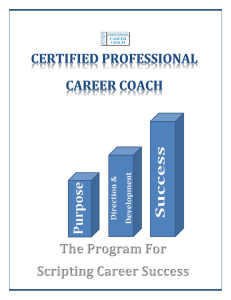 The Certified Professional Career Coach Program (CPCC)