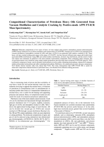 Compositional Characterization of Petroleum Heavy Oils Generated