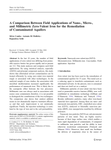 A Comparison Between Field Applications of Nano-, Micro