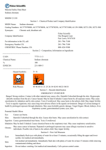 Material Safety Data Sheet Sodium chromate MSDS# 21130 Section