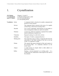 1. Crystallization - UMKC - Web Pages