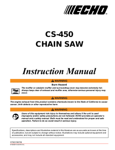 CS-450 Operator's Manual