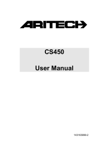 CS450 User Manual - altor security systems