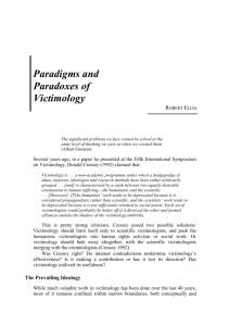 Paradigms and paradoxes of victimology