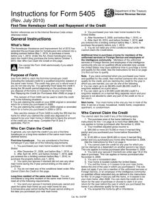 Instruction 5405 (Rev. July 2010)