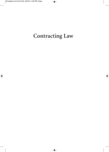 Contracting Law - Carolina Academic Press