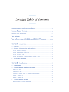 Detailed Table of Contents - Interactive Casebook Series