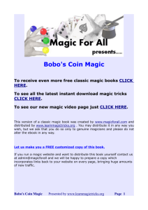 Bobo's Coin Magic - Learn Free Magic Tricks