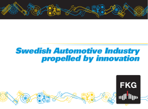 Swedish Automotive Industry propelled by innovation