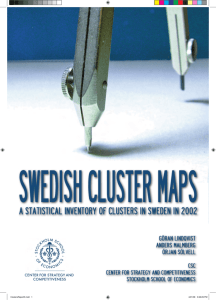 Swedish Cluster Maps - Stockholm School of Economics