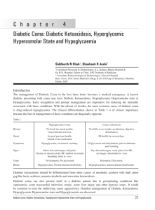 Chapter 4 Diabetic Coma: Diabetic Ketoacidosis