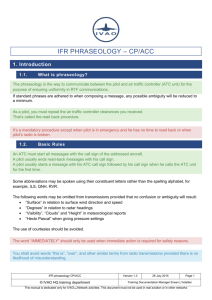 ifr phraseology – cp/acc