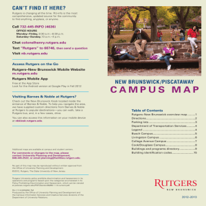 campus map - Rutgers Business School