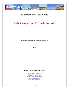 Field Compaction Methods for Soils