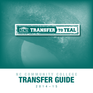 transfer guide - University of North Carolina Wilmington
