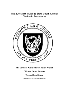 State Court Judicial Clerkship Information