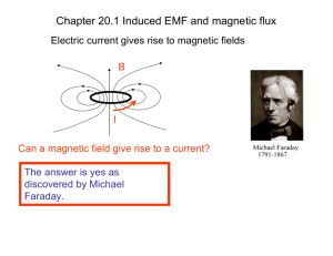 Chapter 20.1 Induced EMF and magnetic flux