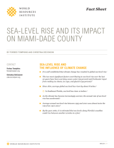 sea-level rise and its impact on miami-dade county