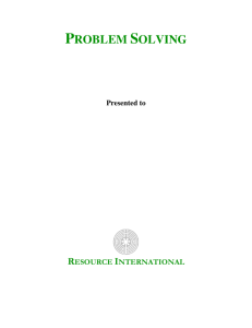 Problem Solving STP Model