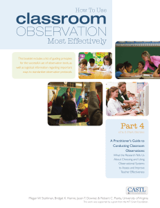 How to Use Classroom Observation Most Effectively