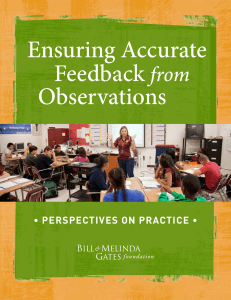 Ensuring Accurate Feedback from Observations