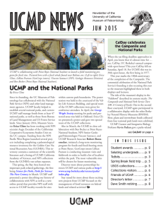 UCMP and the National Parks JUN 2015