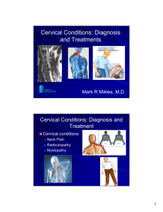 Cervical Conditions: Diagnosis and Treatments