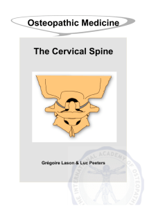 Osteopathic Medicine The Cervical Spine - E