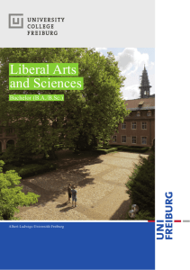 Liberal Arts and Sciences - University College Freiburg
