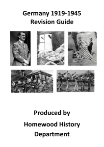 Germany Revision Guide - Homewood School & Sixth Form Centre