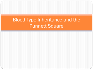 Blood and the Punnett Square