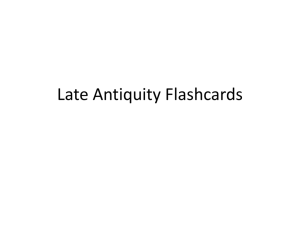 Late Antiquity Flashcards