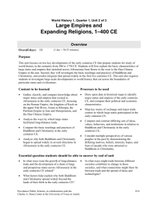 Large Empires and Expanding Religions, 1–400 CE