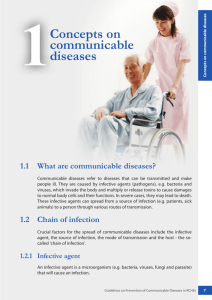 1. Concepts on communicable diseases