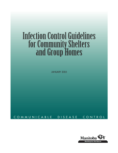 Infection Control Guidelines for Community Shelters and Group