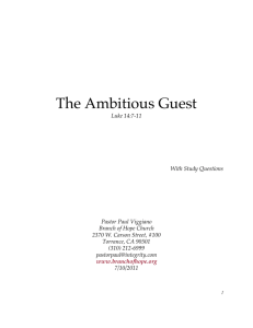 The Ambitious Guest