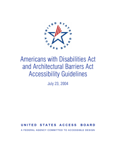 Americans with Disabilities Act and Architectural Barriers Act