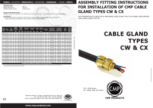 cable gland types cw & cx