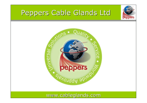 Introduction to Glands - Peppers Cable Glands Ltd