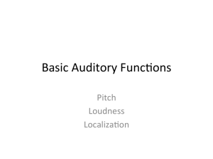 Basic Auditory Phenomena Notes