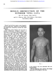 benign obstruction of the superior vena cava