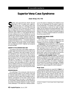 Superior Vena Cava Syndrome - Turner White Communications