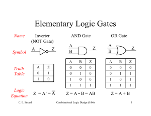 Elementary Logic Gates