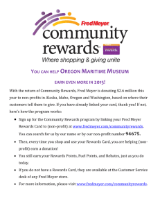 Community Rewards - Oregon Maritime Museum