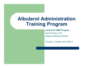Albuterol Training