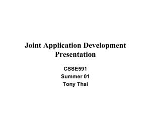 Joint Application Development Presentation